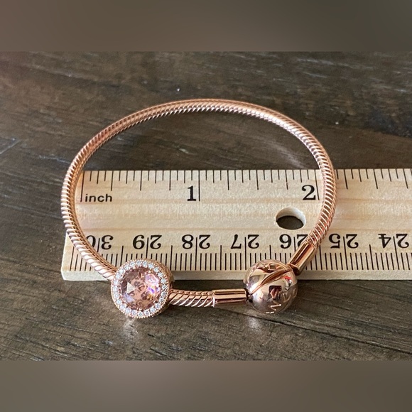 Pandora Moments Rose gold snake bracelet - Picture 5 of 8
